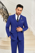 Charger l'image dans la visionneuse de la galerie, Designer Style Unique Design Modern 3 Pieces Men Suits
