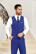 Bild in Galerie-Betrachter laden, Designer Style Unique Design 2 Pieces Men's Suits Vest+Pants
