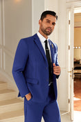 Cargar la imagen en la vista de la galería, Designer Style Unique Design 2 Pieces Men's Suits Jacket+Pants
