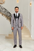 Charger l'image dans la visionneuse de la galerie, Designer Style Unique Design Modern 3 Pieces Men Suits
