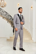 Charger l'image dans la visionneuse de la galerie, Designer Style Unique Design 2 Pieces Men's Suits Jacket+Pants
