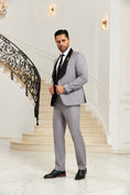 Charger l'image dans la visionneuse de la galerie, Designer Style Unique Design 2 Pieces Men's Suits Jacket+Pants
