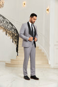 Charger l'image dans la visionneuse de la galerie, Designer Style Unique Design 2 Pieces Men's Suits Jacket+Pants
