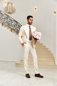 Cargar la imagen en la vista de la galería, Designer Style Unique Design 2 Pieces Men's Suits Jacket+Pants
