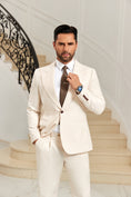 Charger l'image dans la visionneuse de la galerie, Designer Style Unique Design 2 Pieces Men's Suits Jacket+Pants
