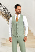 Cargar la imagen en la vista de la galería, Designer Style Unique Design 2 Pieces Men's Suits Vest+Pants
