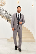 Charger l'image dans la visionneuse de la galerie, Designer Style Unique Design 2 Pieces Men's Suits Jacket+Pants
