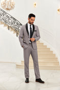 Charger l'image dans la visionneuse de la galerie, Designer Style Unique Design 2 Pieces Men's Suits Jacket+Pants
