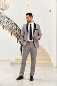 Charger l'image dans la visionneuse de la galerie, Designer Style Unique Design 2 Pieces Men's Suits Jacket+Pants
