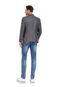 Charger l'image dans la visionneuse de la galerie, Grey Men's Two Button Blazer for Party, Wedding and Business
