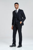 Charger l'image dans la visionneuse de la galerie, Royal Blue Stripe Men's 3 Piece Suits
