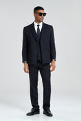 Charger l'image dans la visionneuse de la galerie, Royal Blue Stripe Men's 3 Piece Suits
