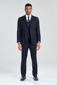 Load image into Gallery viewer, Royal Blue Stripe Men's 3 Piece Suits
