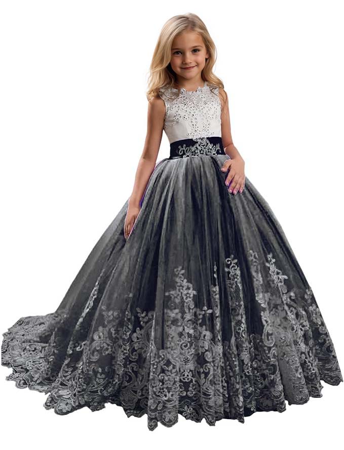 Princess Lilac Long Girls Pageant Dresses
