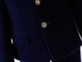 Load image into Gallery viewer, Navy Velvet 5 Piece Boy's Formal Boys Suits
