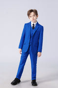 Bild in Galerie-Betrachter laden, Royal Blue Formal Classic 5 Piece Kids Boys Suits
