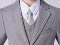 Charger l'image dans la visionneuse de la galerie, Light Gray Boys Formal Blazer Online, School Jacket
