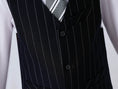 Cargar la imagen en la vista de la galería, Black Striped Modern 4 Piece Boy's Formal Suits
