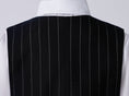 Load image into Gallery viewer, Navy Striped Slim Fit Modern 5 Piece Boy's Formal Suits
