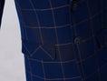 Bild in Galerie-Betrachter laden, Blue Plaid Elegant 5 Piece Boys Suits
