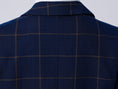 Charger l'image dans la visionneuse de la galerie, Blue Plaid Elegant 5 Piece Boys Suits
