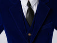 Load image into Gallery viewer, Royal Blue Velvet 5 Piece Boy's Formal Boys Suits
