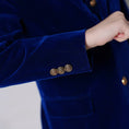 Bild in Galerie-Betrachter laden, Royal Blue Velvet 5 Piece Boy's Formal Boys Suits
