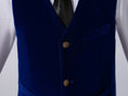 Load image into Gallery viewer, Royal Blue Velvet 5 Piece Boy's Formal Boys Suits
