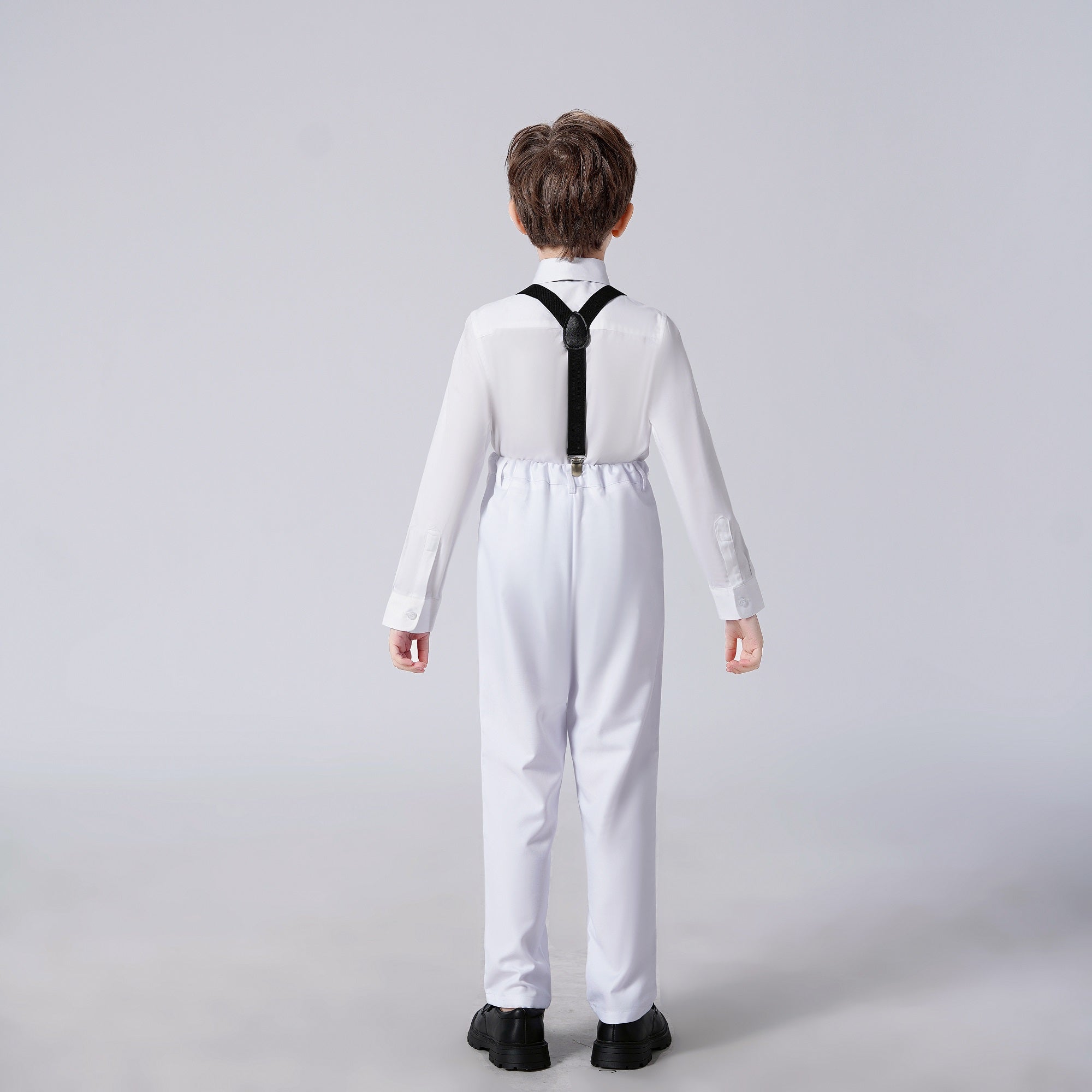 White Tuxedo 5 Piece Boys Suits