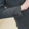 Bild in Galerie-Betrachter laden, Black Plaid Elegant 5 Piece Boys Suits
