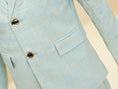 Bild in Galerie-Betrachter laden, Mint Green Plaid Elegant Formal 5 Piece Boys Suits
