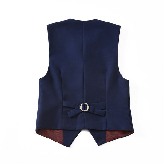 Navy 3 Buttons Boys Girls Formal Suit Vest