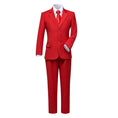 Cargar la imagen en la vista de la galería, Red Kid Boys Formal Classic Suits Set 5 Piece Boys Suits
