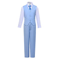 Bild in Galerie-Betrachter laden, Light Blue Kid Boys Classic 5 Piece Boys Suits
