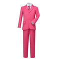 Cargar la imagen en la vista de la galería, Pink Kid Boys Formal Classic Suits Set 5 Piece Boys Suits
