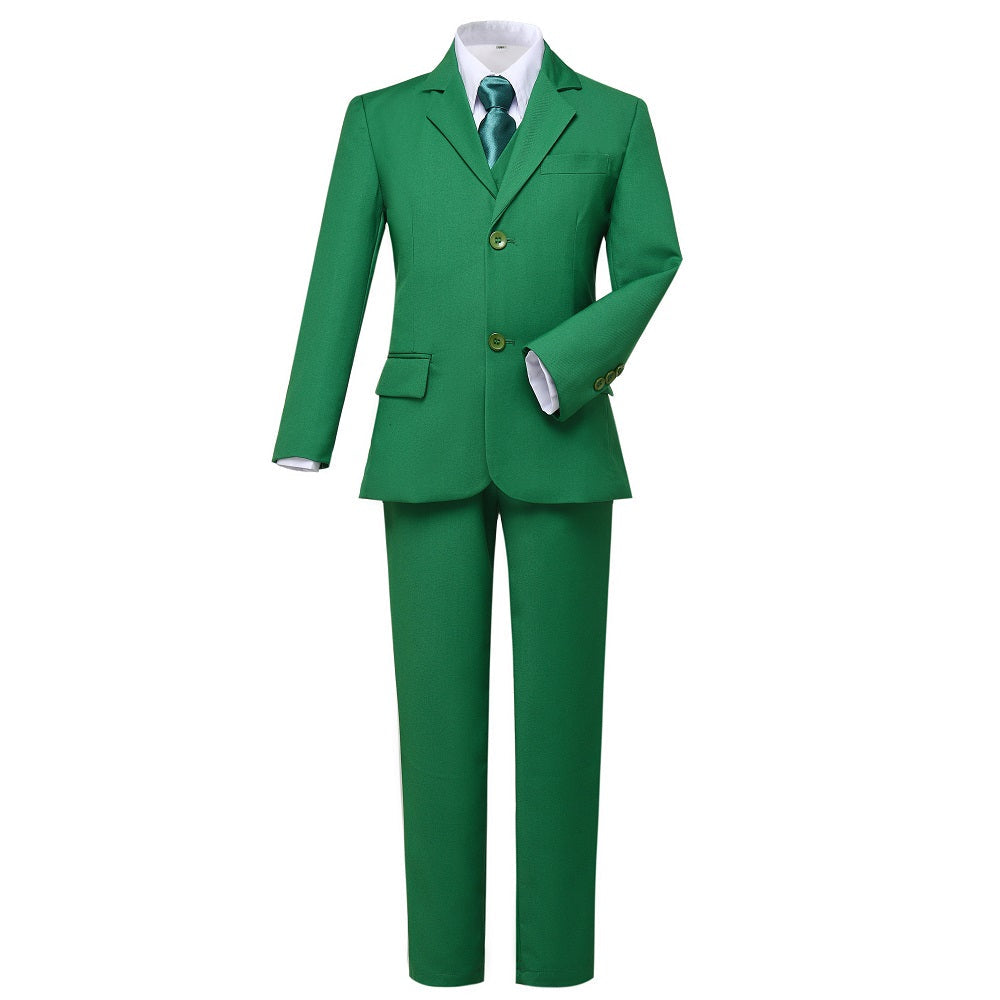 Green Kid Boys Classic 5 Piece Boys Suits