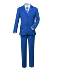 Cargar la imagen en la vista de la galería, Royal Blue Formal Classic 5 Piece Kids Boys Suits
