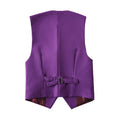 Cargar la imagen en la vista de la galería, Purple 2 Piece Kids Boys' Vest and Pants Dress Suits Set
