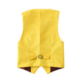 Load image into Gallery viewer, Yellow Classic 4 Piece Boy's Suits With Vest+Pants+Shirt+Tie
