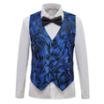 Charger l'image dans la visionneuse de la galerie, Blue Unique Patterned Party 5 Piece Boys Suits
