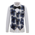 Charger l'image dans la visionneuse de la galerie, Black and Grey Plaid Banquet 5 Piece Boys Suits
