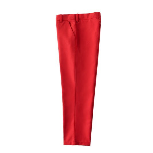 Red High Quality Formal Boys Dresswear Pants