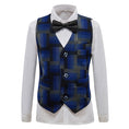 Load image into Gallery viewer, Blue Unique Patterned Banquet 5 Piece Boys Suits
