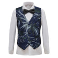 Load image into Gallery viewer, Blue Unique Patterned Party Banquet 5 Piece Boys Suits
