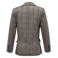 Charger l'image dans la visionneuse de la galerie, Grey and Brown Plaid Elegant Formal 5 Piece Boys Suits
