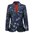 Load image into Gallery viewer, Blue Unique Patterned Party Banquet 5 Piece Boys Suits
