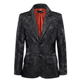 Cargar la imagen en la vista de la galería, Black Unique Patterned Party 5 Piece Boys Suits
