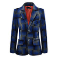 Cargar la imagen en la vista de la galería, Blue Unique Patterned Banquet 5 Piece Boys Suits
