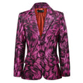 Load image into Gallery viewer, Fuchsia Unique Patterned Party Banquet 5 Piece Boys Suits
