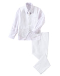 Charger l'image dans la visionneuse de la galerie, White 4 Piece Boys' Formal Suit Set with Vest Pants Dress Shirt and Tie BS50
